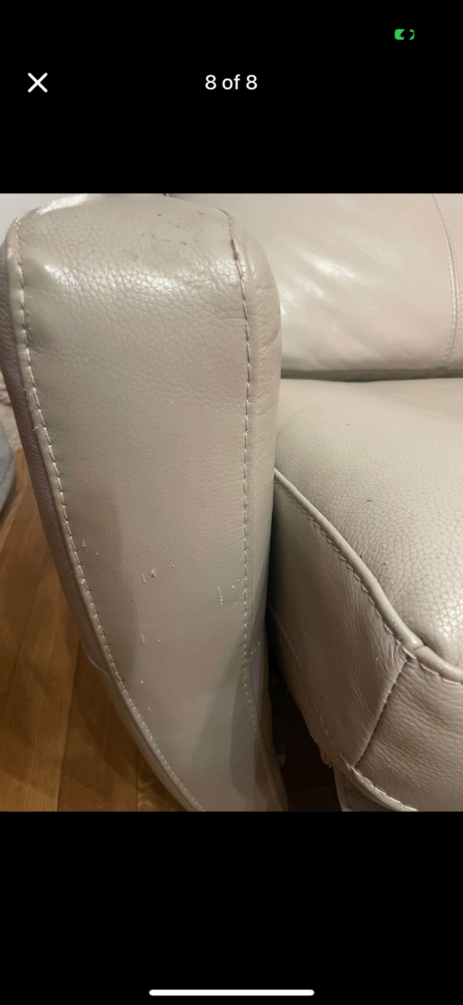 DFS recliner sofa leather