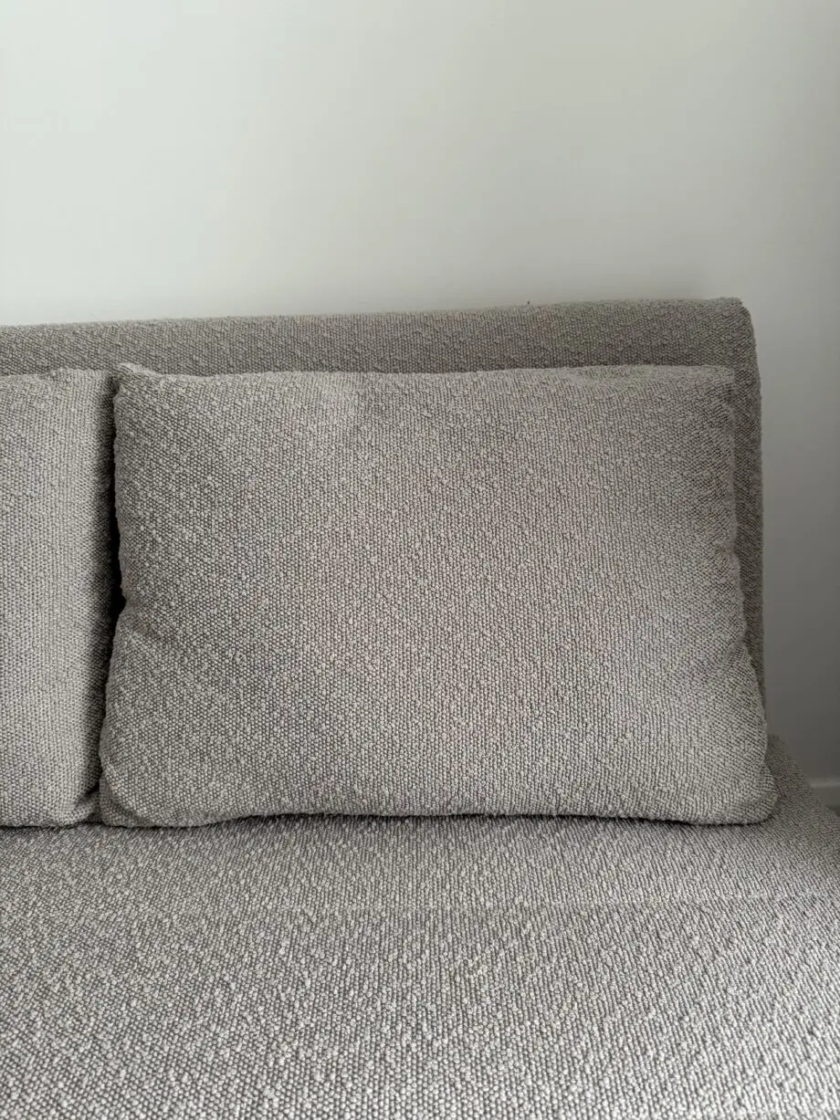 Unfolded double sofa bed