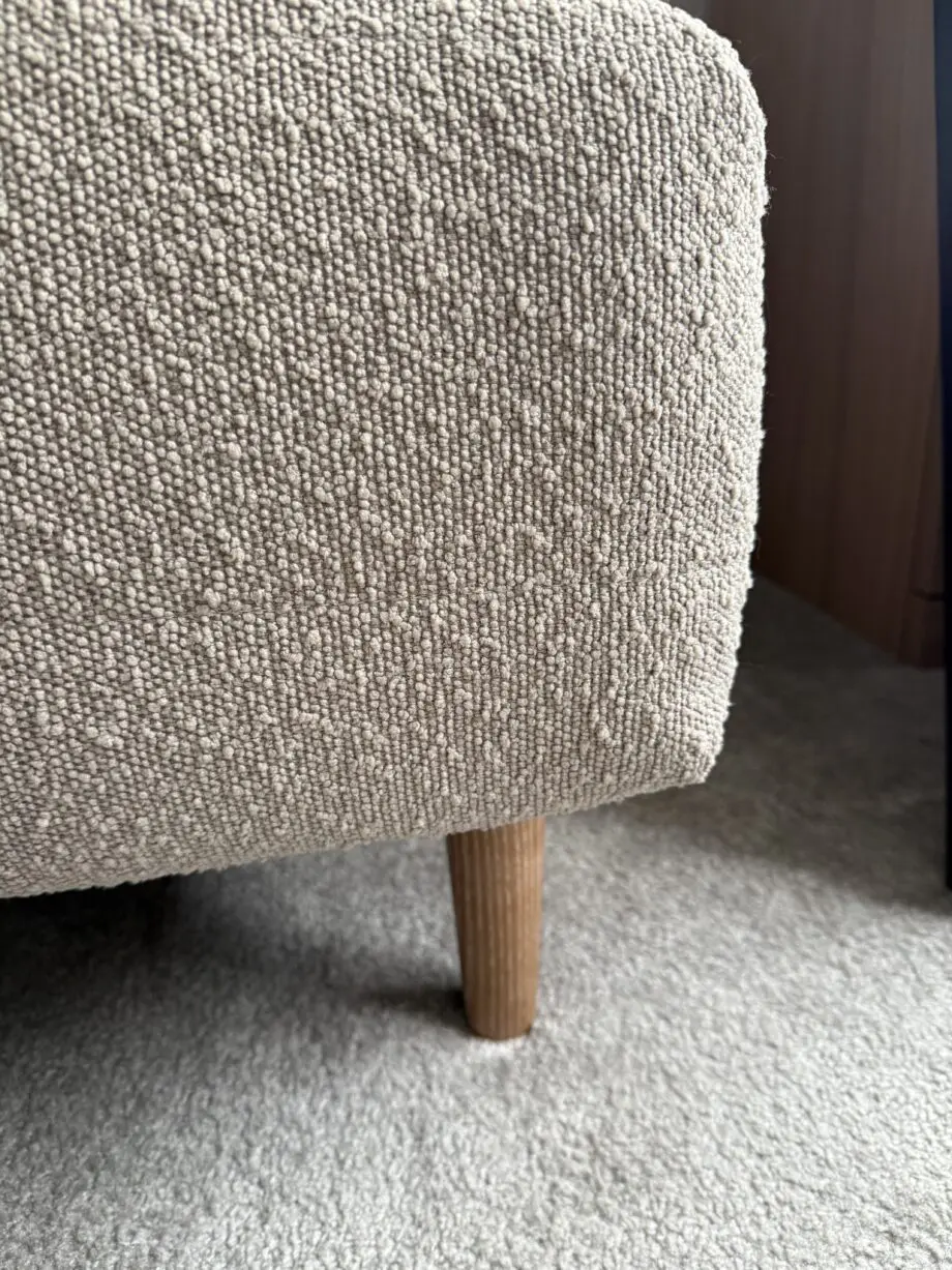 Unfolded double sofa bed
