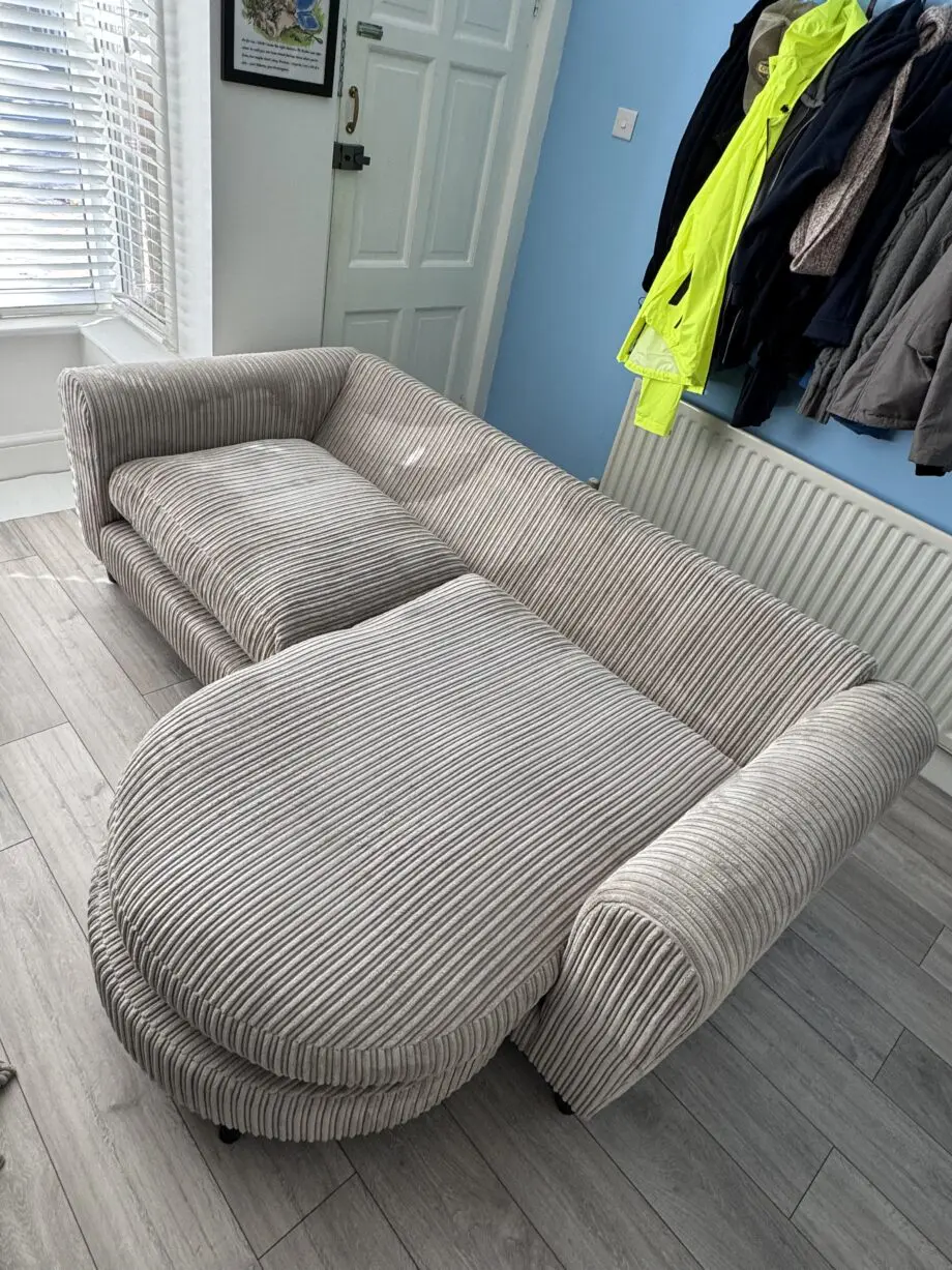 DFS ‘Honey’ range 4 seater lounger in grey