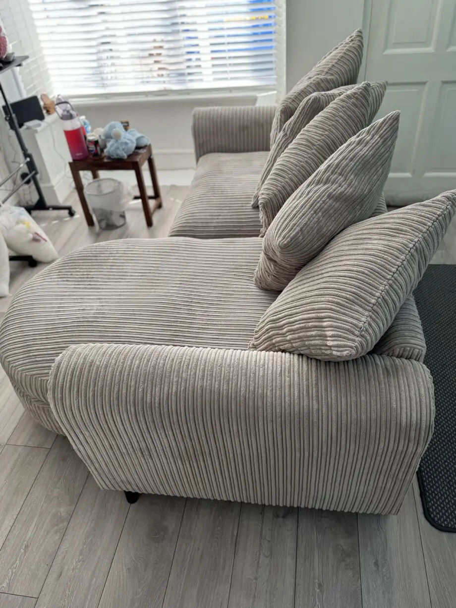 DFS ‘Honey’ range 4 seater lounger in grey