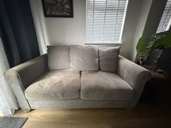 Gray ikea sofa