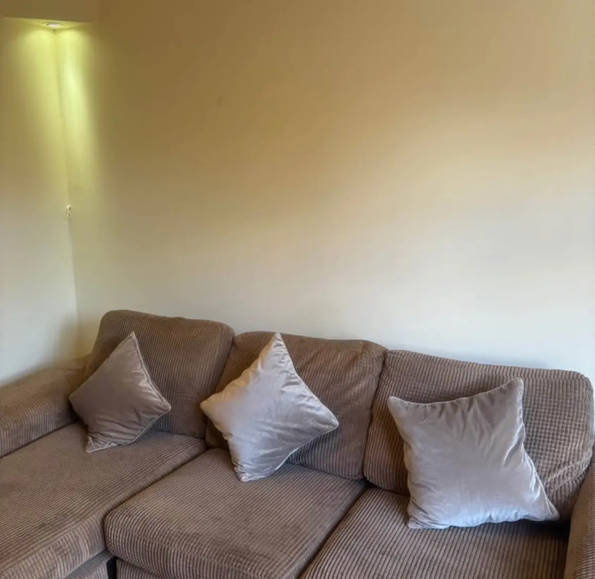 DFS Brown Corner Sofa with Double Sofa Bed