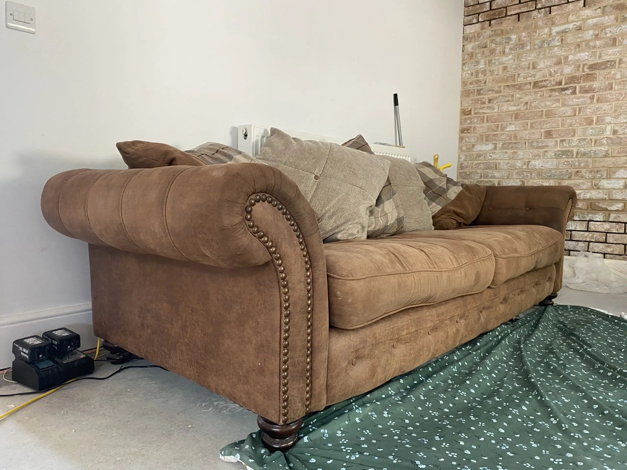 DFS pillow back sofa