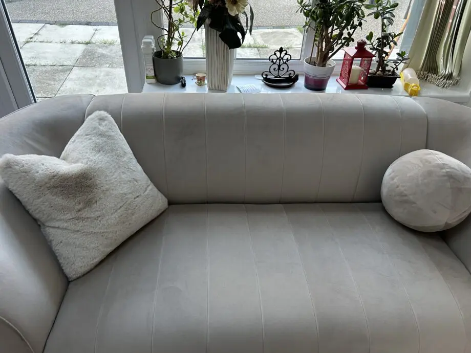 Sofology Matte Velvet Stone Fitzrovia 2 Seater Sofa