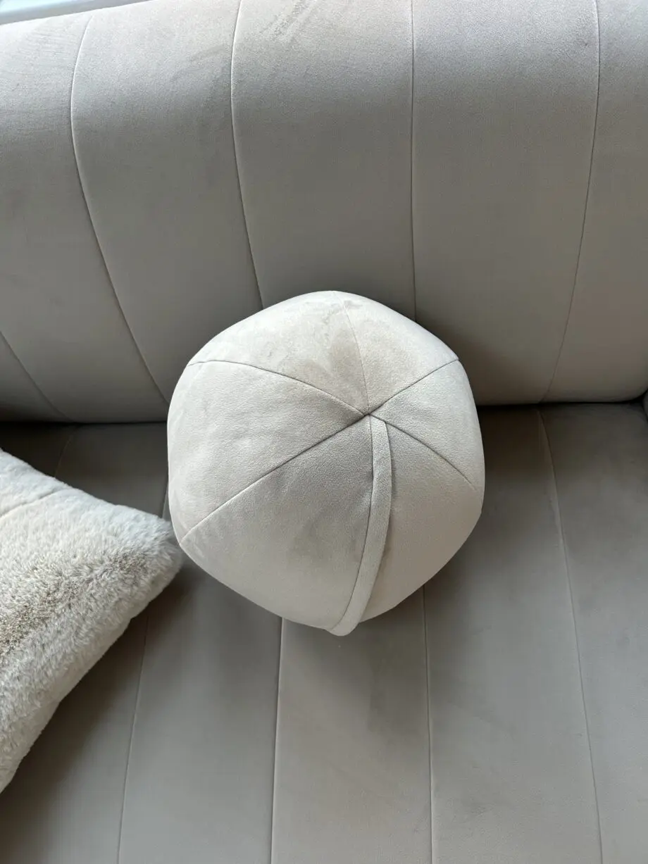 Sofology Matte Velvet Stone Fitzrovia 2 Seater Sofa