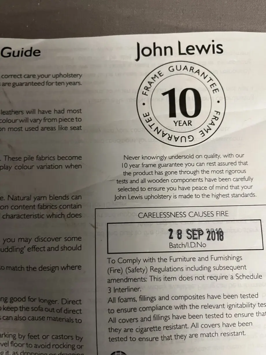John Lewis & Partners Jackson Large 3 Seater Sofa