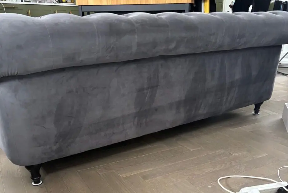 Habitat Chesterfield Velvet 3 Seater Sofa - Charcoal