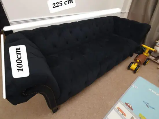 Black Chester Sofa