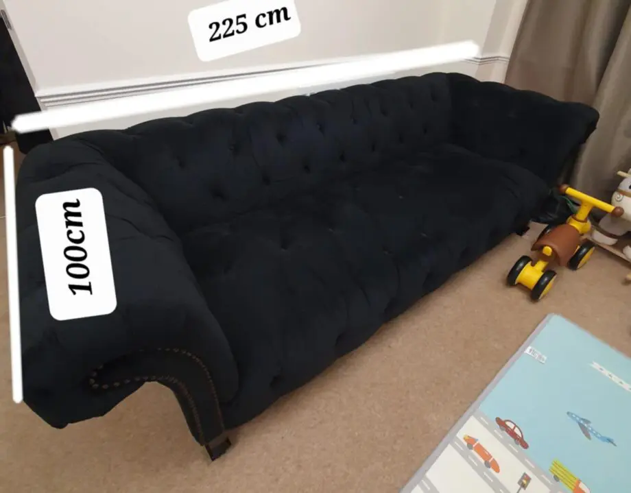 Black Chester Sofa