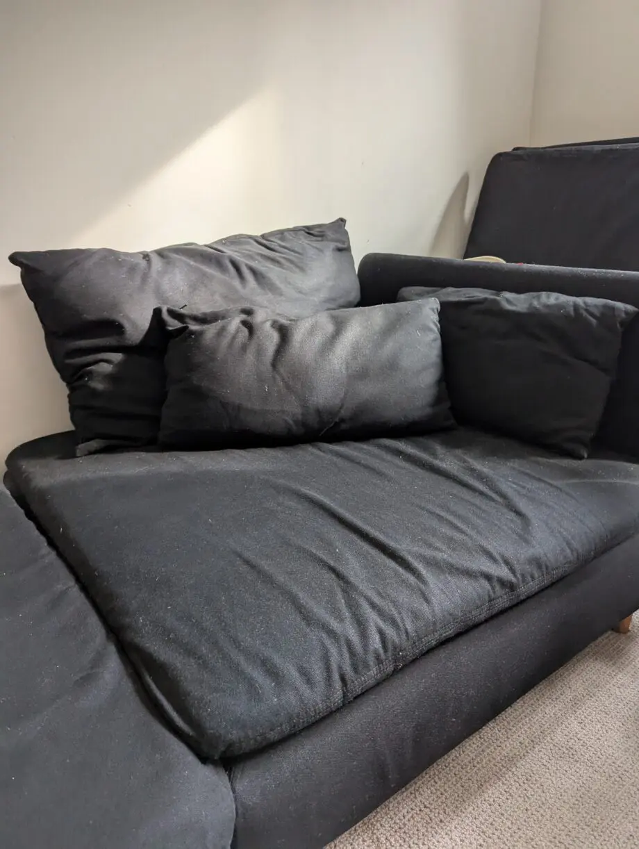 IKEA Soderhamn sofa (3 modules!) w. black Bemz covers £390 (original price £1,500!)