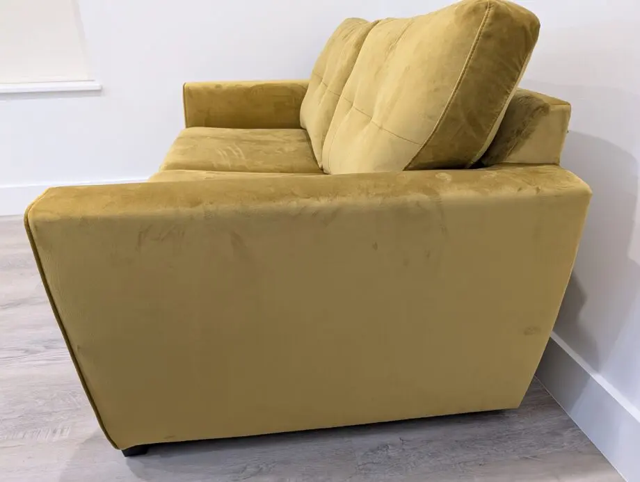 Brand new unused Kian 2 Seater Sofa Bed - Mustard Colour