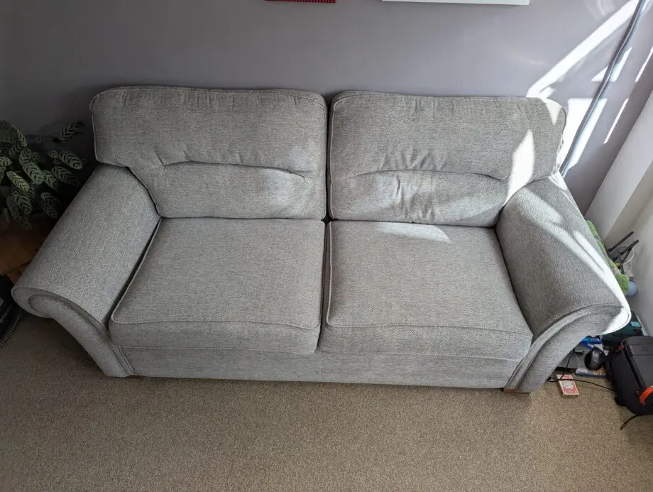 SCS Roseland 3 Seater Sofa, Grey Chenille Herringbone