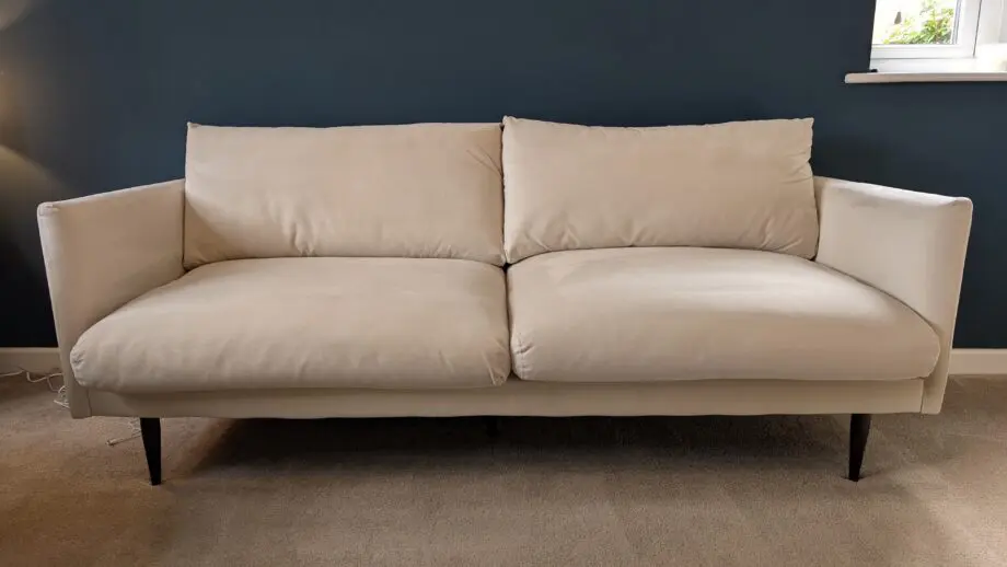 Swoon Luna 3-Seater Sofa in Bone Easy Velvet (2/2)