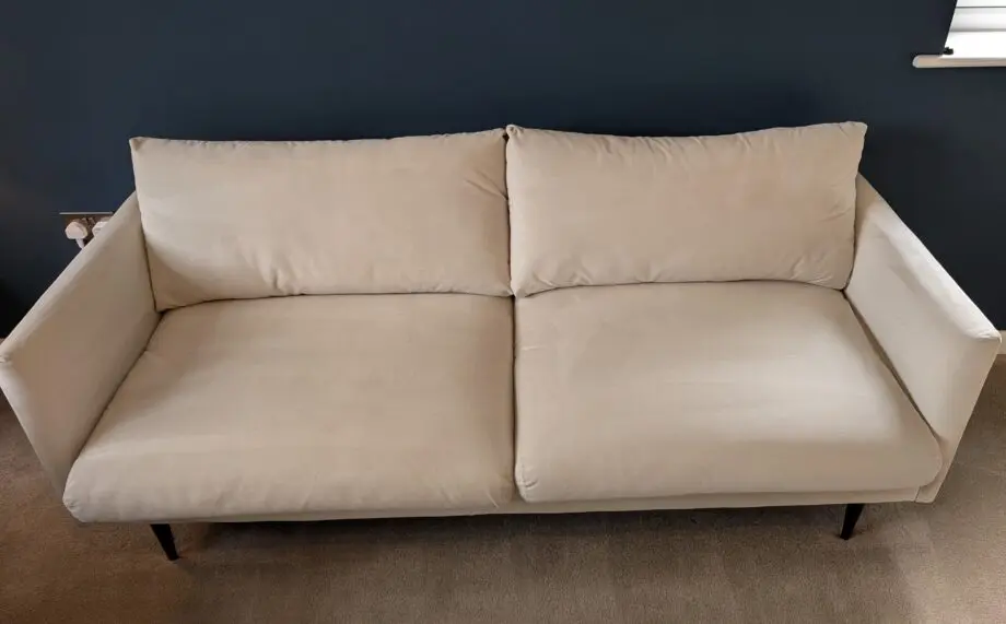 Swoon Luna 3-Seater Sofa in Bone Easy Velvet (2/2)