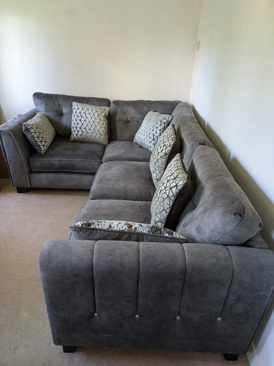 Furniture Village, charcoal, 4 seater corner sofa