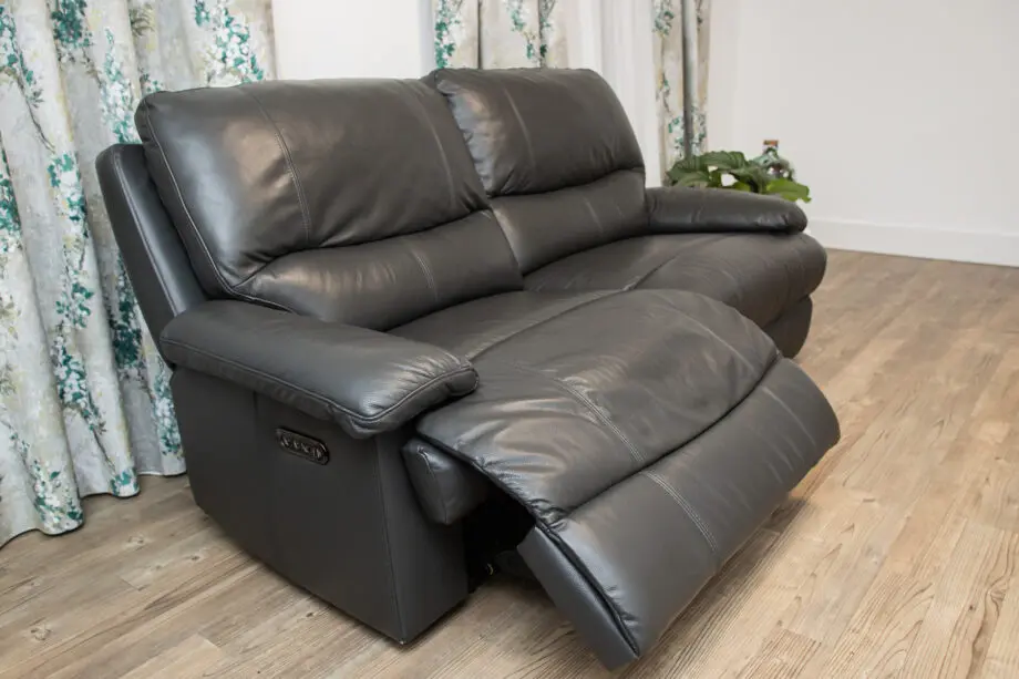 Furniture Village 3 Seat Power Recliner Sofa