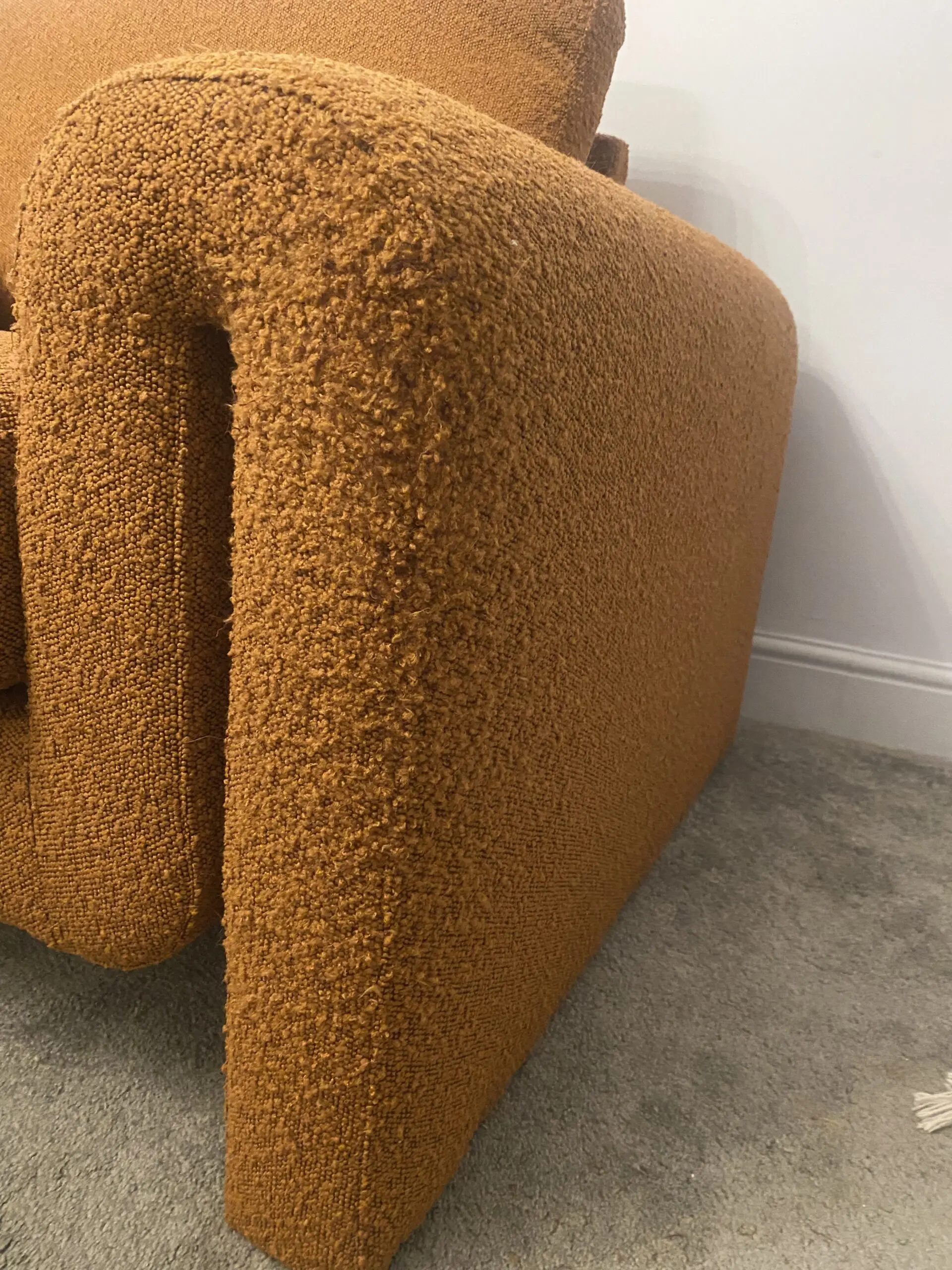 Homesense/TK Maxx Rust Brown Boucle 2-Seater Sofa