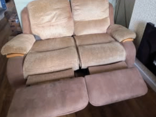 DFS Beige 2 seater recliner sofa