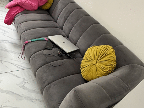 Cult Furniture Grey Sofa 3 seater