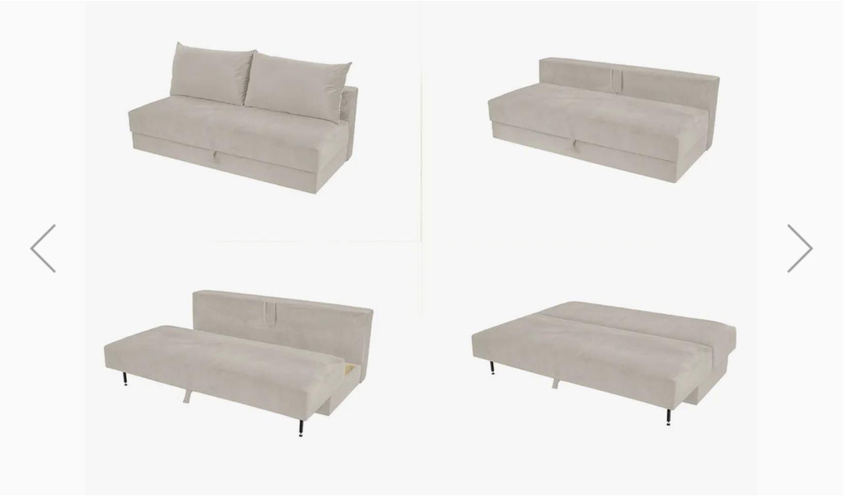 Three-Seater Sofa Bed with storage – Excellent condition