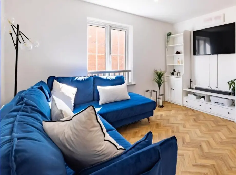 Blue Berkeley corner sofa