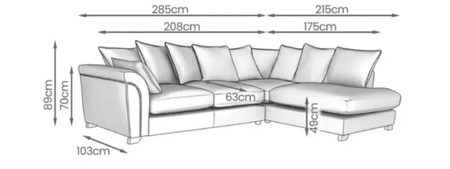 DFS Crushed Silver Velvet Corner Sofa