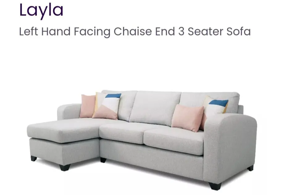 Layla L Shape Sofa