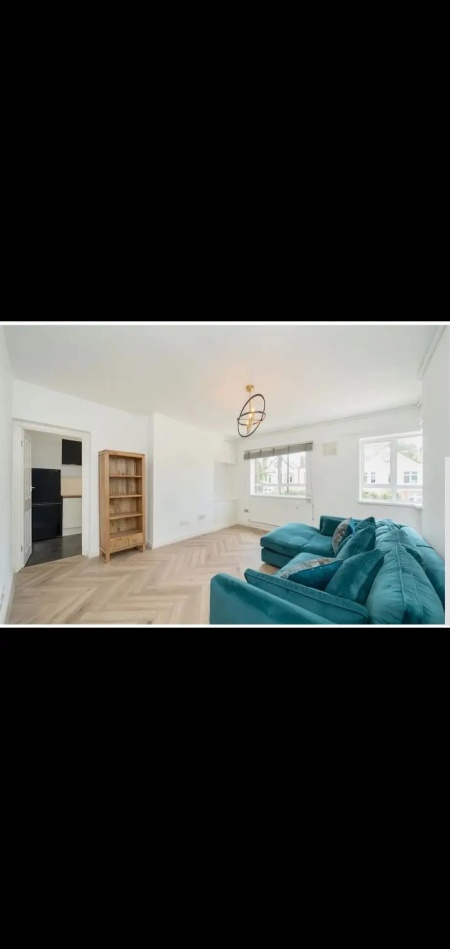Fishpool teal corner sofa