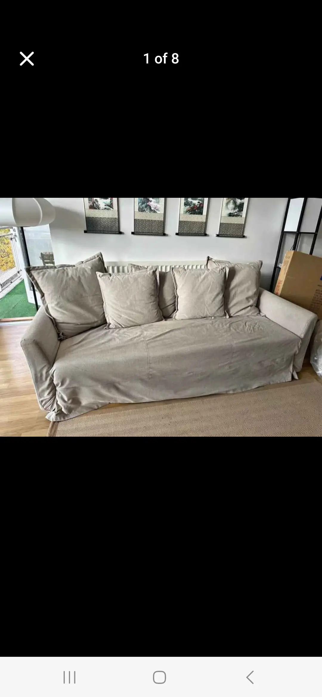 IKEA 3 seater sofa bed