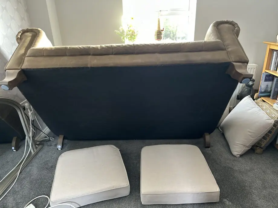 Alexander James Brown Leather Sofa