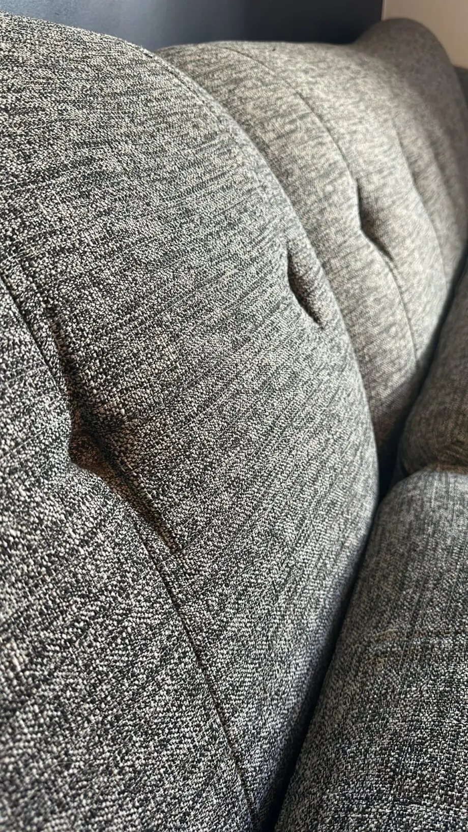 Sofology Bartelli Corner Sofa & foot stool charcoal slate mix - Great Condition