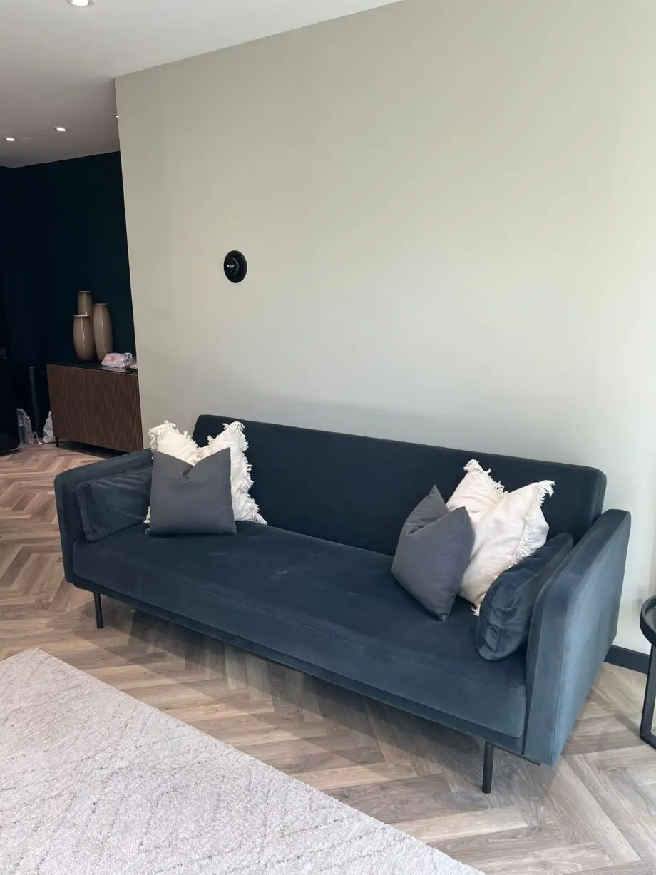 Made - Navy Blue - 3 Seater Sofa