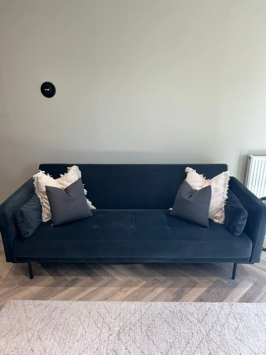 Made - Navy Blue - 3 Seater Sofa