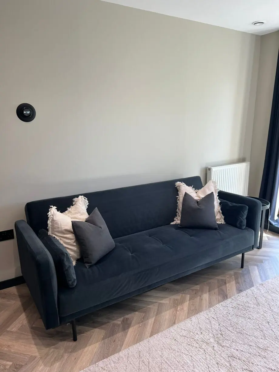 Made - Navy Blue - 3 Seater Sofa