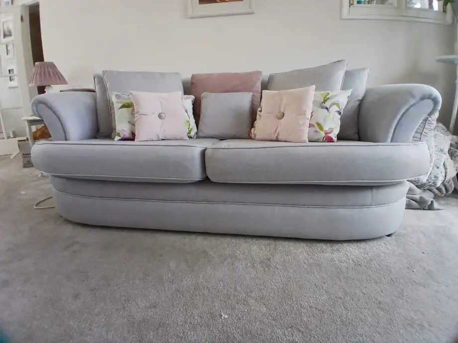 Beautiful 2 and 3 seater sofas in pale blue