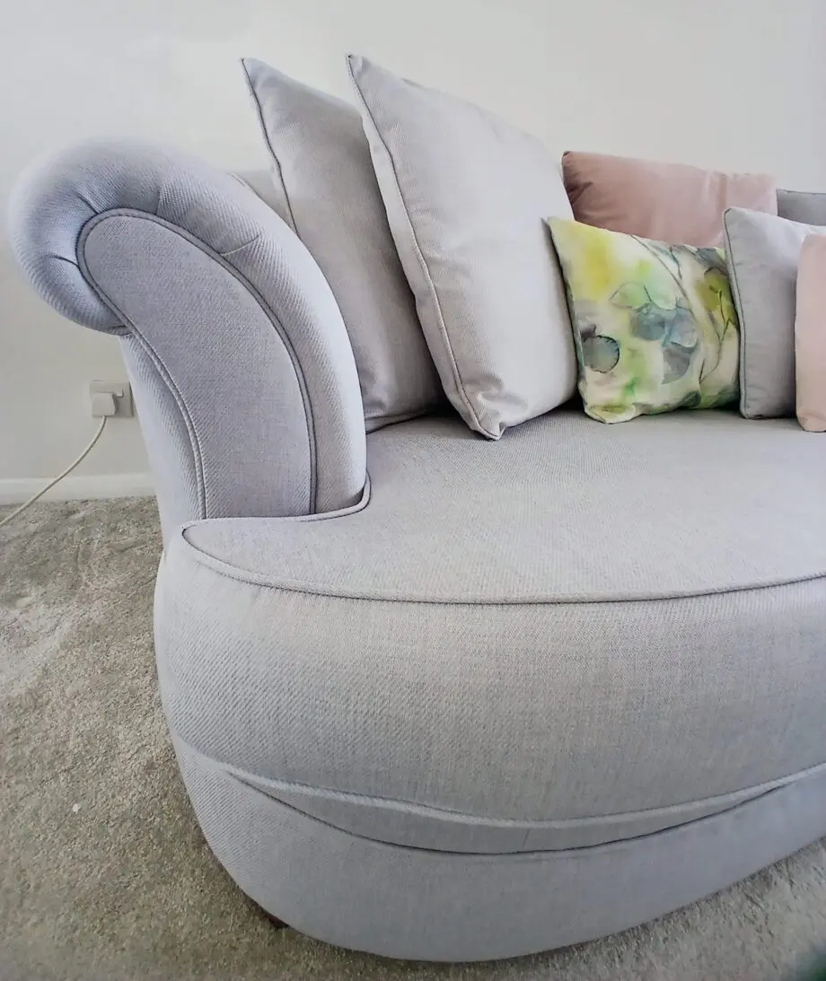 Beautiful 2 and 3 seater sofas in pale blue