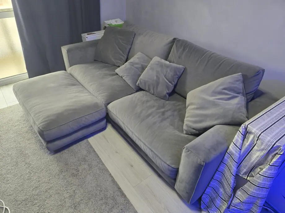 Sofa Workshop and Pouffe - Grey Sofa
