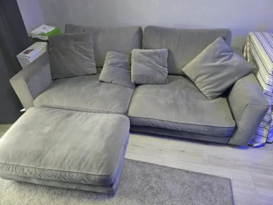 Sofa Workshop and Pouffe - Grey Sofa