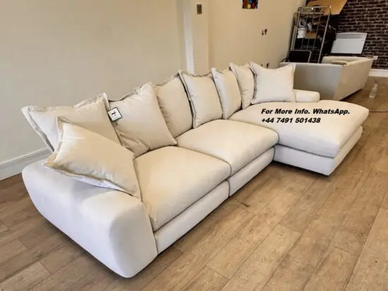 Loaf Wodge Large Chaise Sofa For Sale