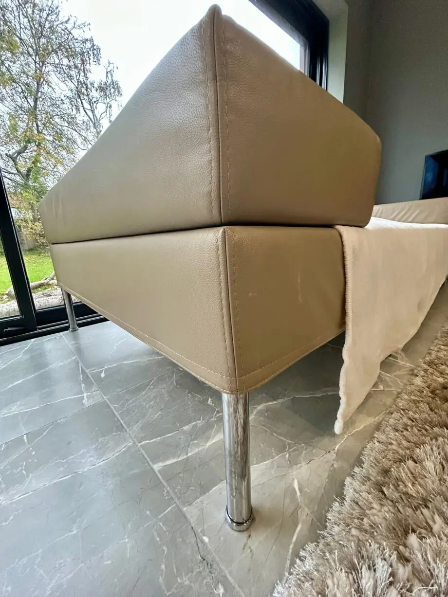 2 Seater modern reclining back sofa - Need re upholstering