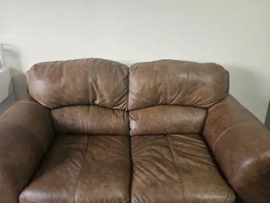 Stylish brown sofa