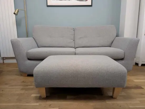 DFS Three Seater Sofa-Bed and Footstool