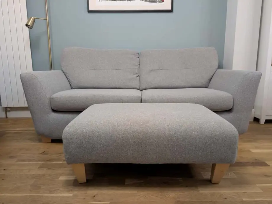 DFS Three Seater Sofa-Bed and Footstool