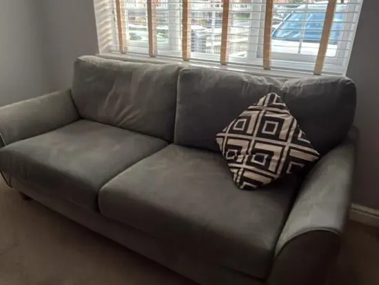 Milner 3 seater sofa in granite fabric