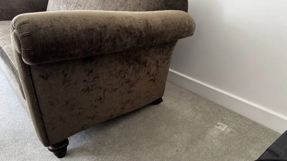 Brown Vintage Retro 3 Seater Sofa