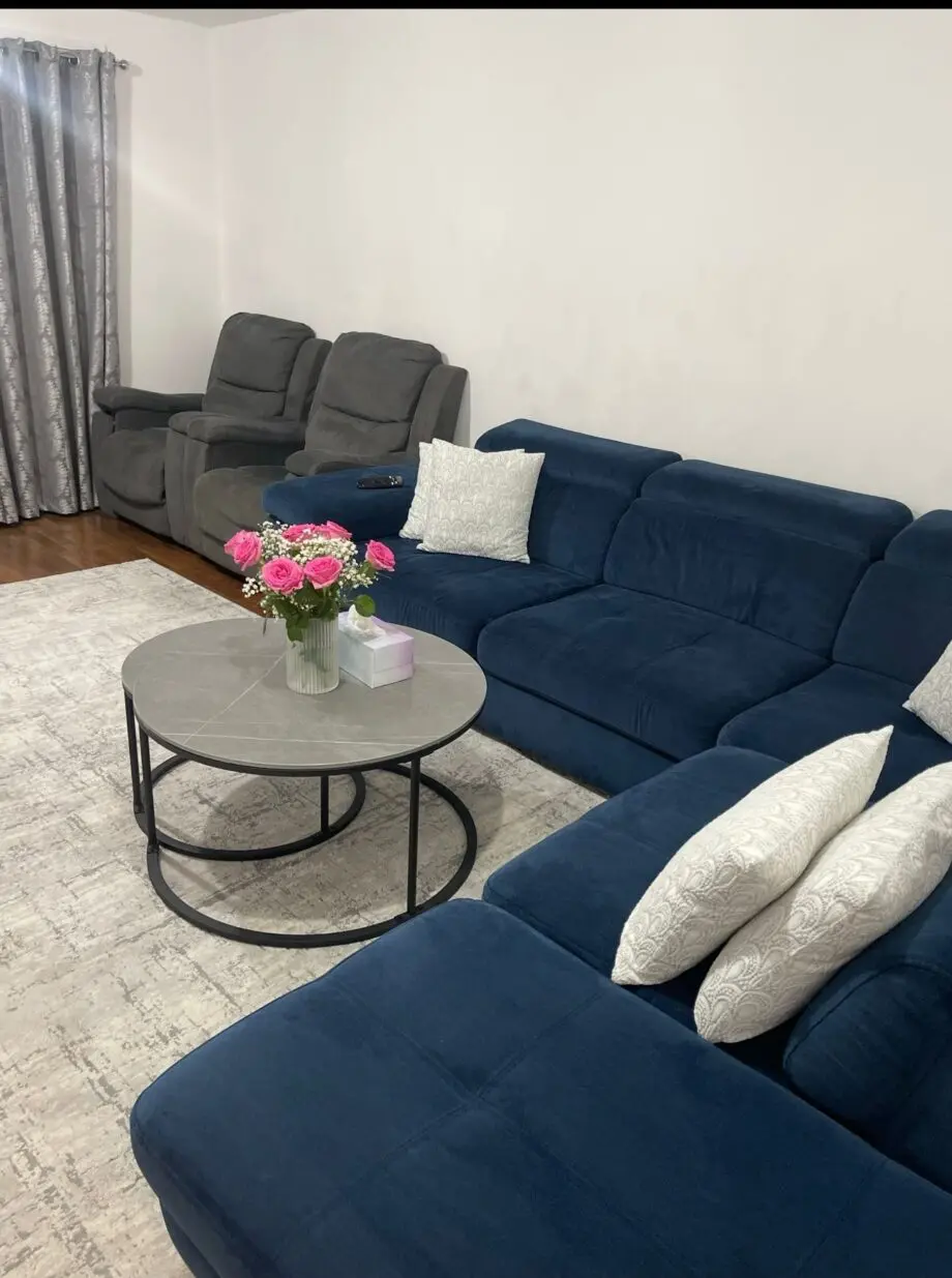 L corner sofa