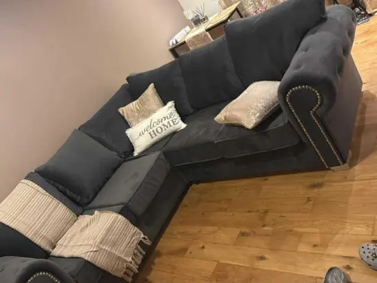 Grey corner sofa for sale