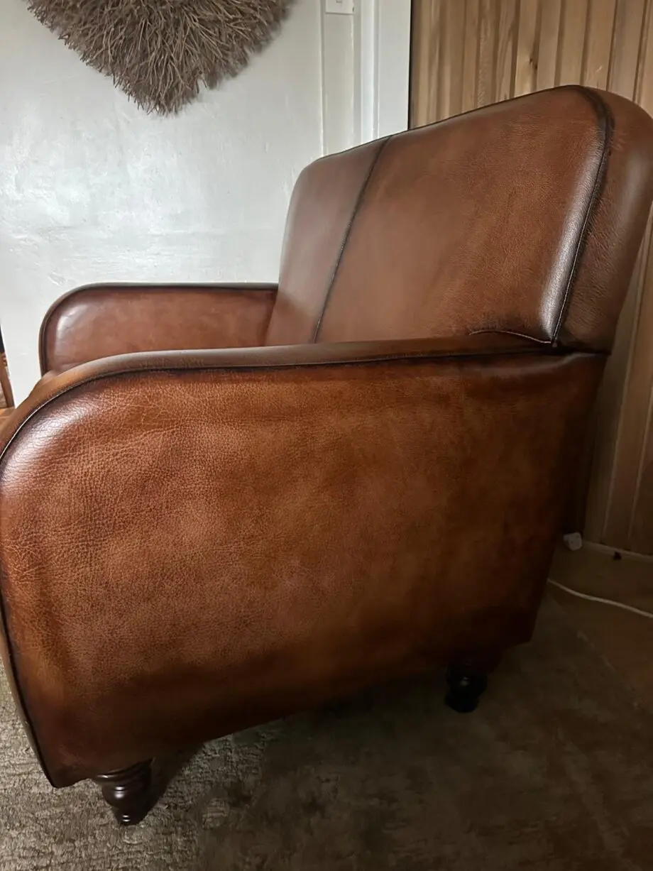 Vintage Sofa Company Wilbur Aniline Leather 2 seater sofa