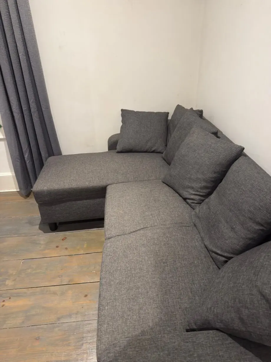 Grey corner sofa